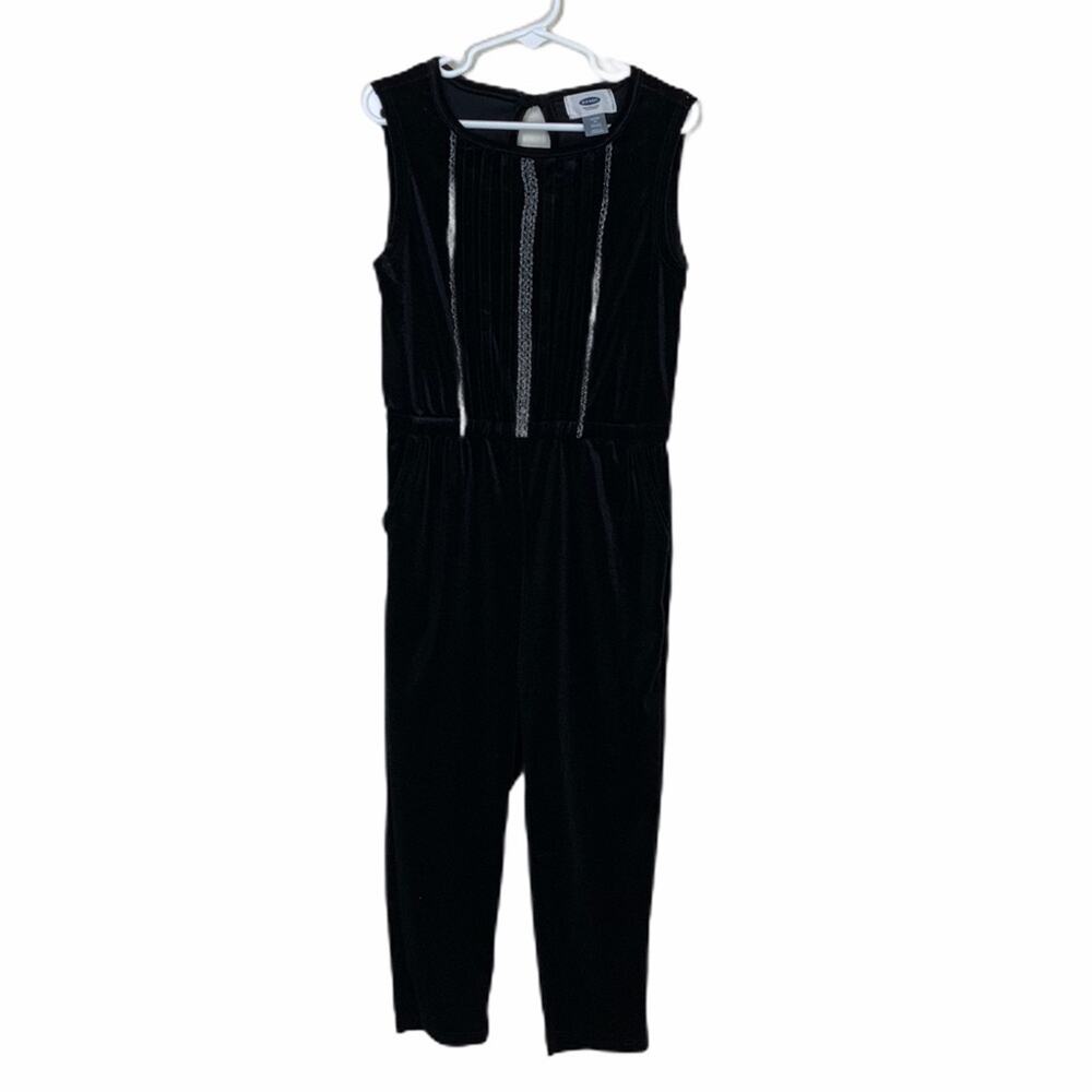 Old Navy Velour Jumpsuit with Metallic Trim XS Girl